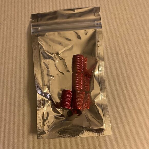 N2 Nitrogen valve Stem caps in Red set of 4 NWT - Picture 5 of 5